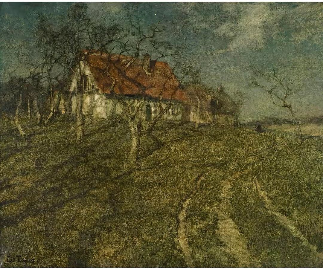挪威画家 弗里茨 ·塔乌洛（Frits Thaulow）绘画作品欣赏遇见艺术遇见