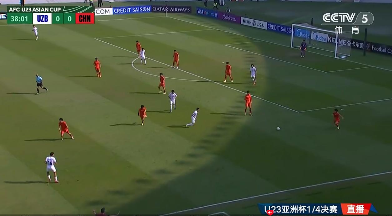 不改变打法的话，除非运气爆棚，不然迟早顶不住！

u-23国足vs乌兹别克，开局