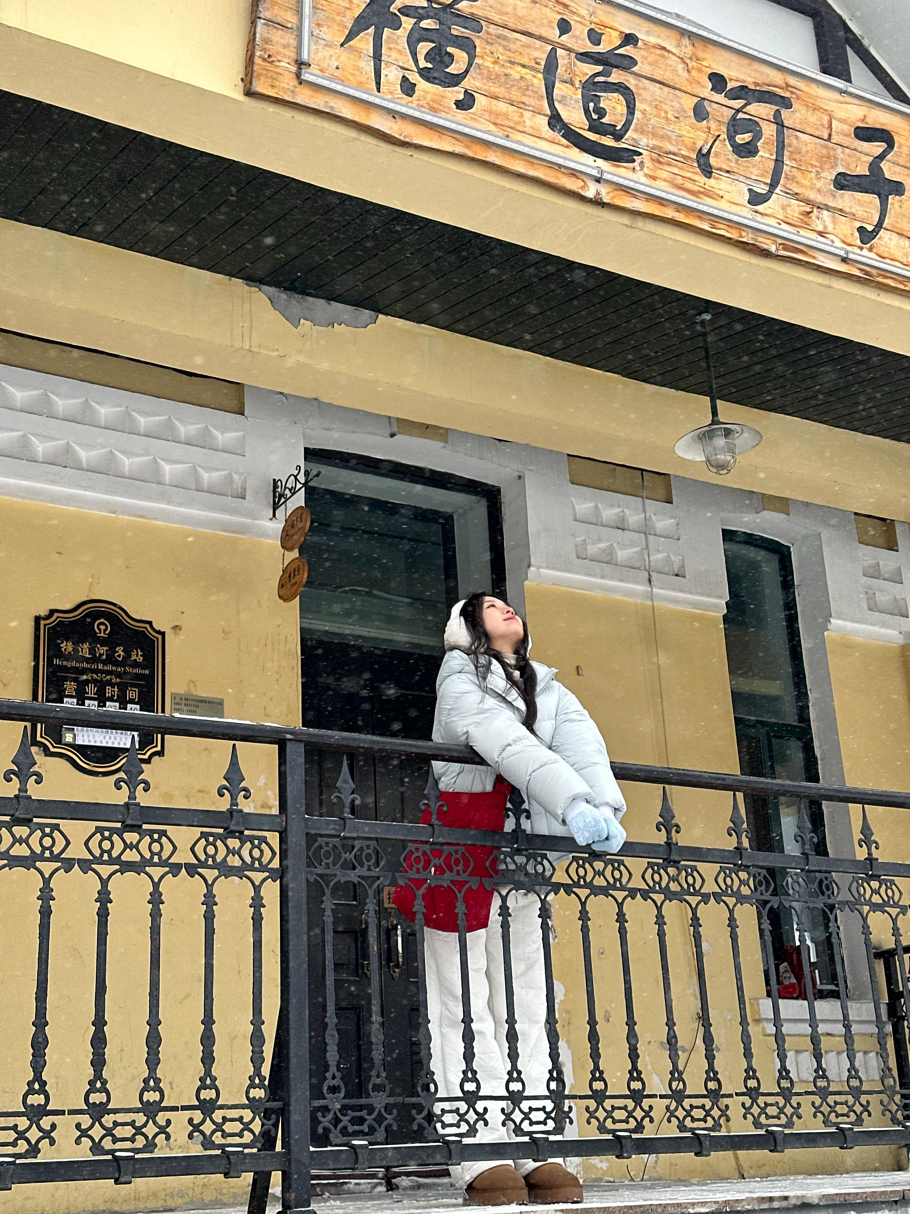 那天遇上的是和期待着的童话小镇不一样的横道河子但是赶上了大雪❄️喂上了东北虎🐅