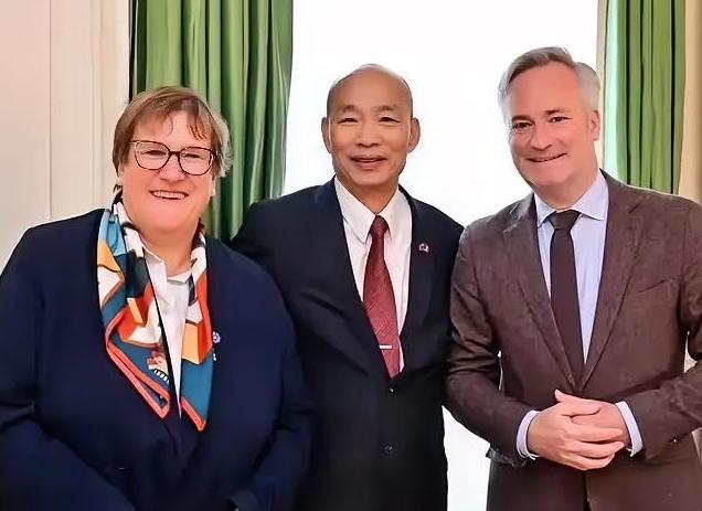 台湾所谓“立法机构”负责人韩国瑜窜访法国参议院，叫嚣谈了“防务安全”和“台海情势