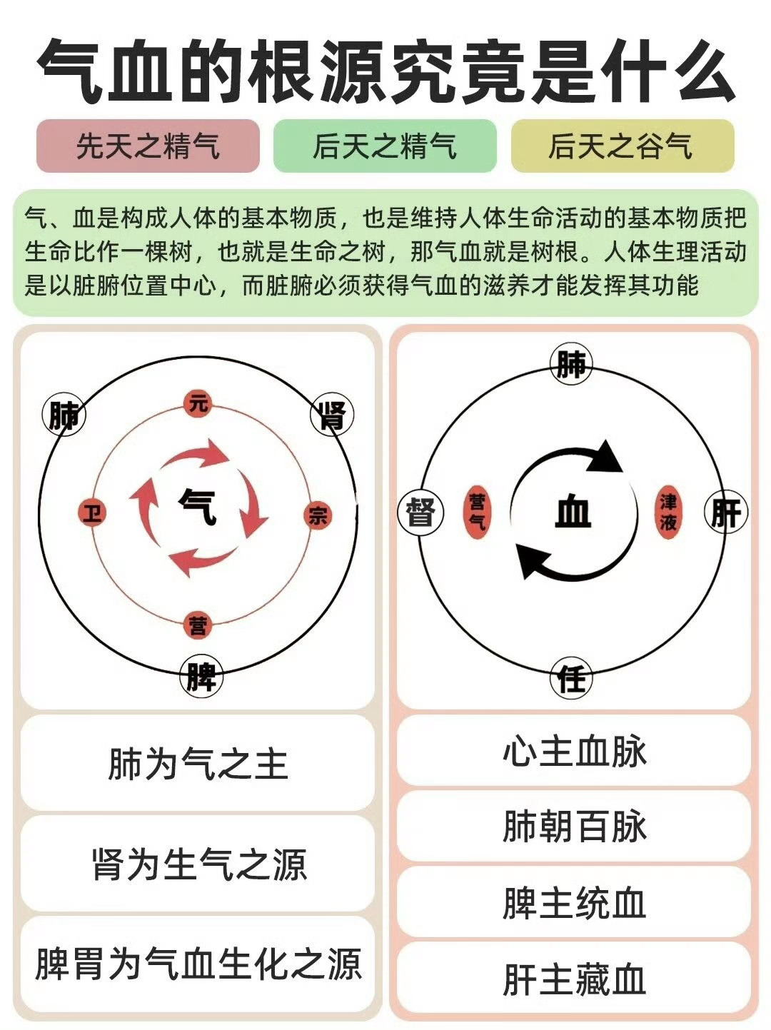 《黄帝内经》：“气血充盈，百病不生” ​ ​​​