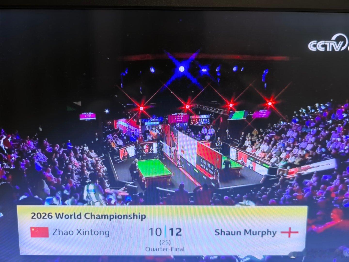 赵公子单杆81扳回一局总比分10-12还需要连赢三局斯诺克