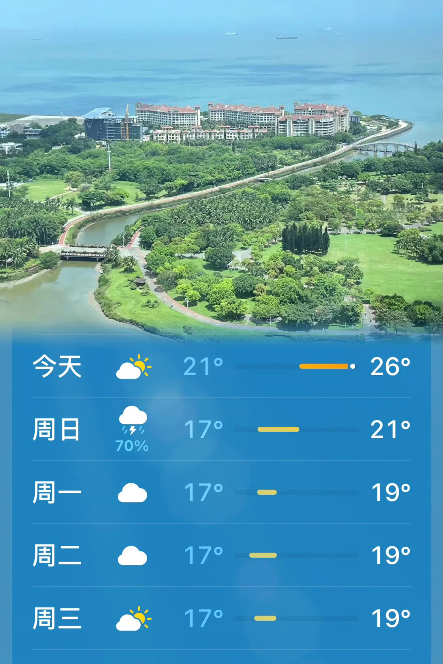 天气 我会记得 我这里天气很炎热，你那里呢？