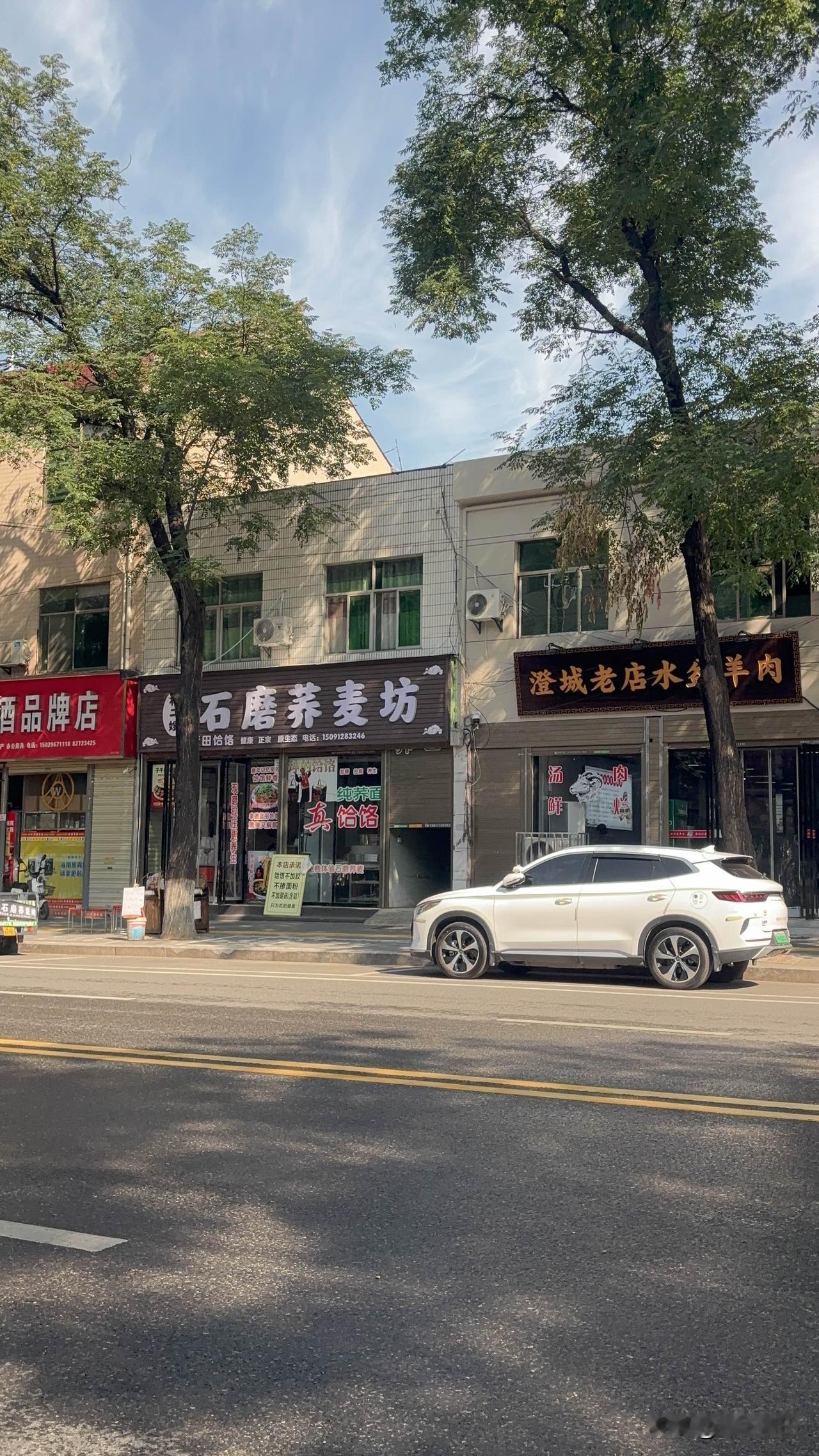 蓝田北环路这家石磨荞麦坊，真饸饹，承诺不加胶，不掺面粉，不加明矾，现磨现压，更健