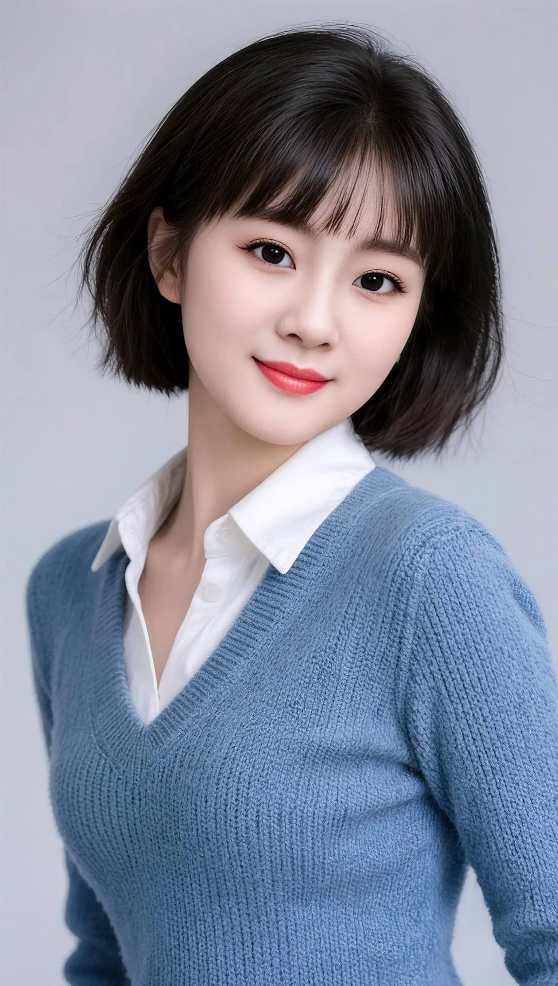 AI清新白领照  ai创作