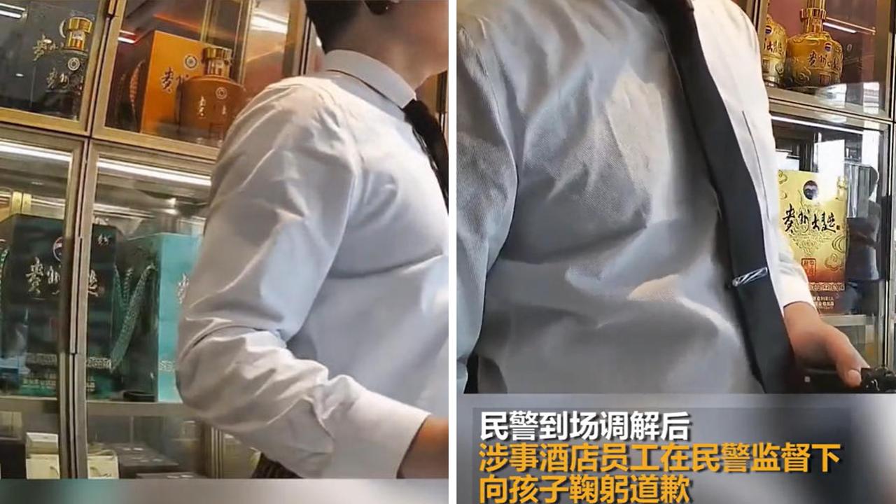 太离谱了！山西，一男孩跟着家长去酒店，期间在旋转门玩耍时被酒店工作人员好心提醒，