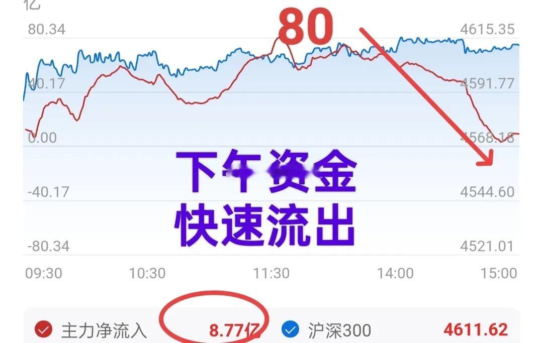 A股：大盘四连阳，一些投资者心里活络起来了。今天一个很扎心的事实，主力资金下午是