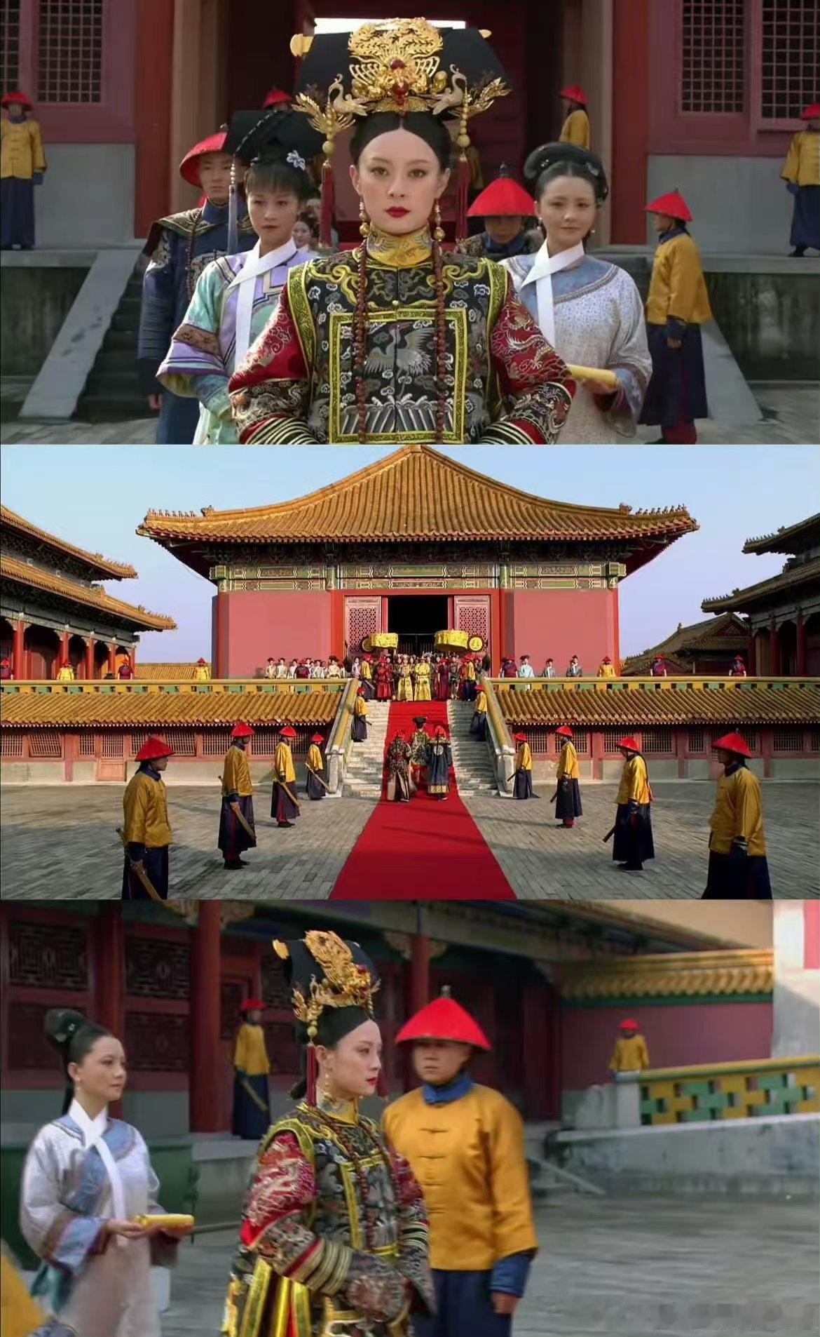 甄嬛传甄嬛熹妃回宫名场面谁懂啊！熹妃回宫这阵仗，红地毯+金步摇，霸气侧漏，这才是
