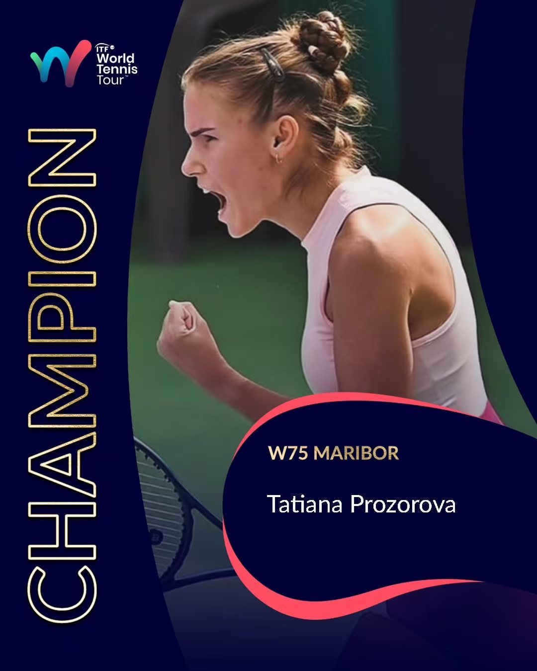 普罗佐罗娃在W75马里博尔站赢得冠军🏆这位22岁的选手在决赛中终结了范德温克尔
