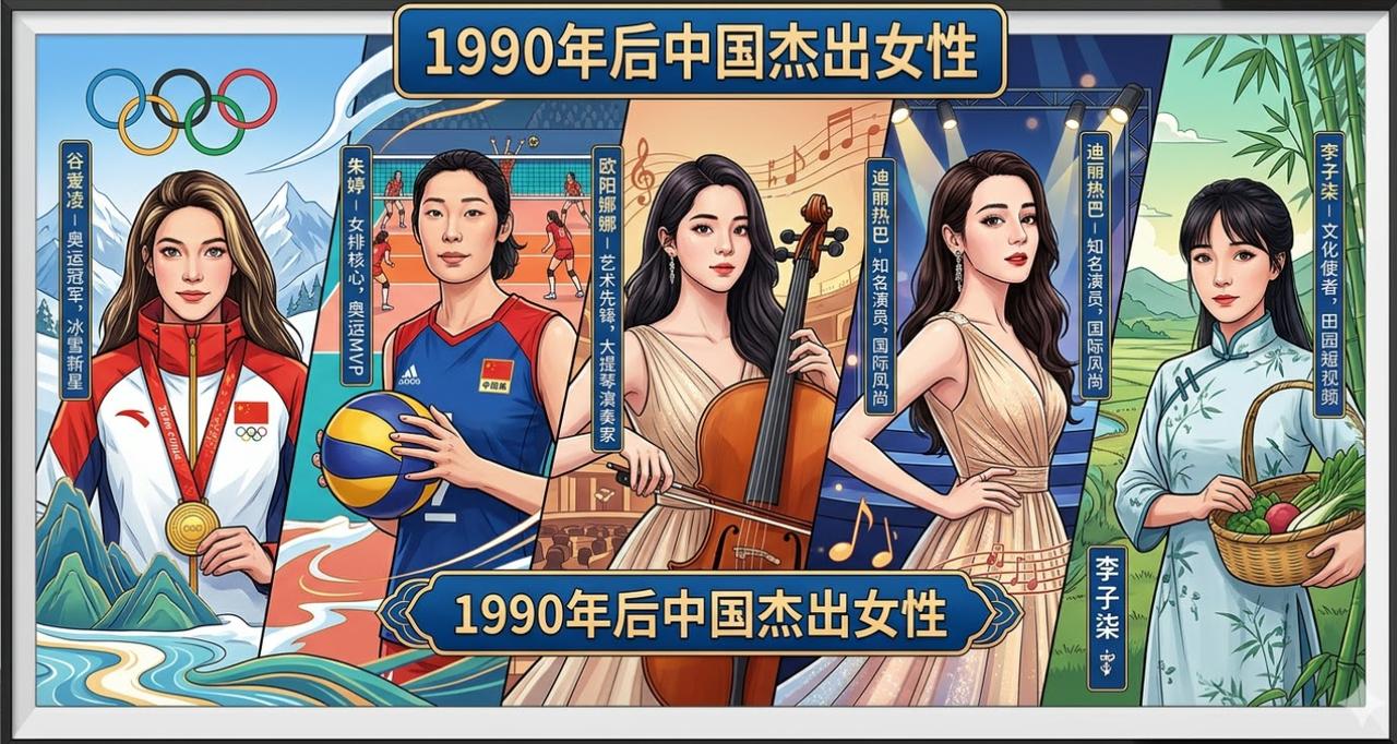 AI认为的90后杰出女性