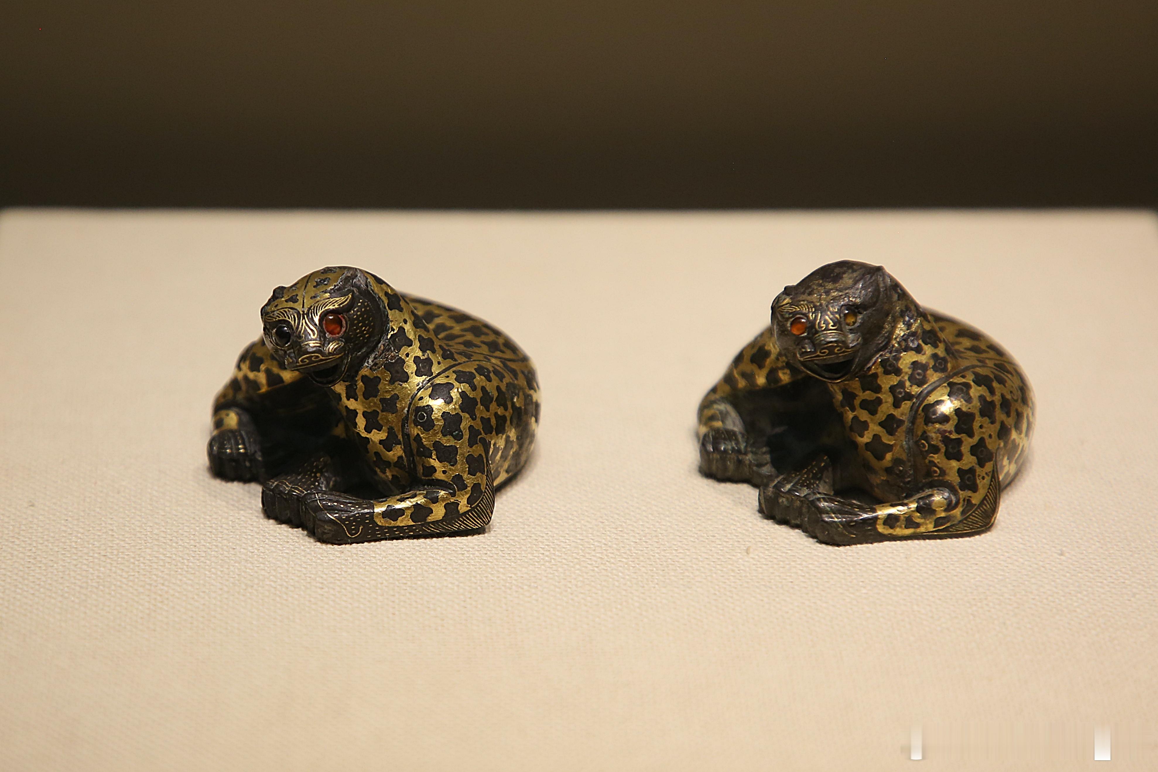 错金银铜豹西汉（公元前202年-公元8年）河北博物院藏1968 年出土于河北保定