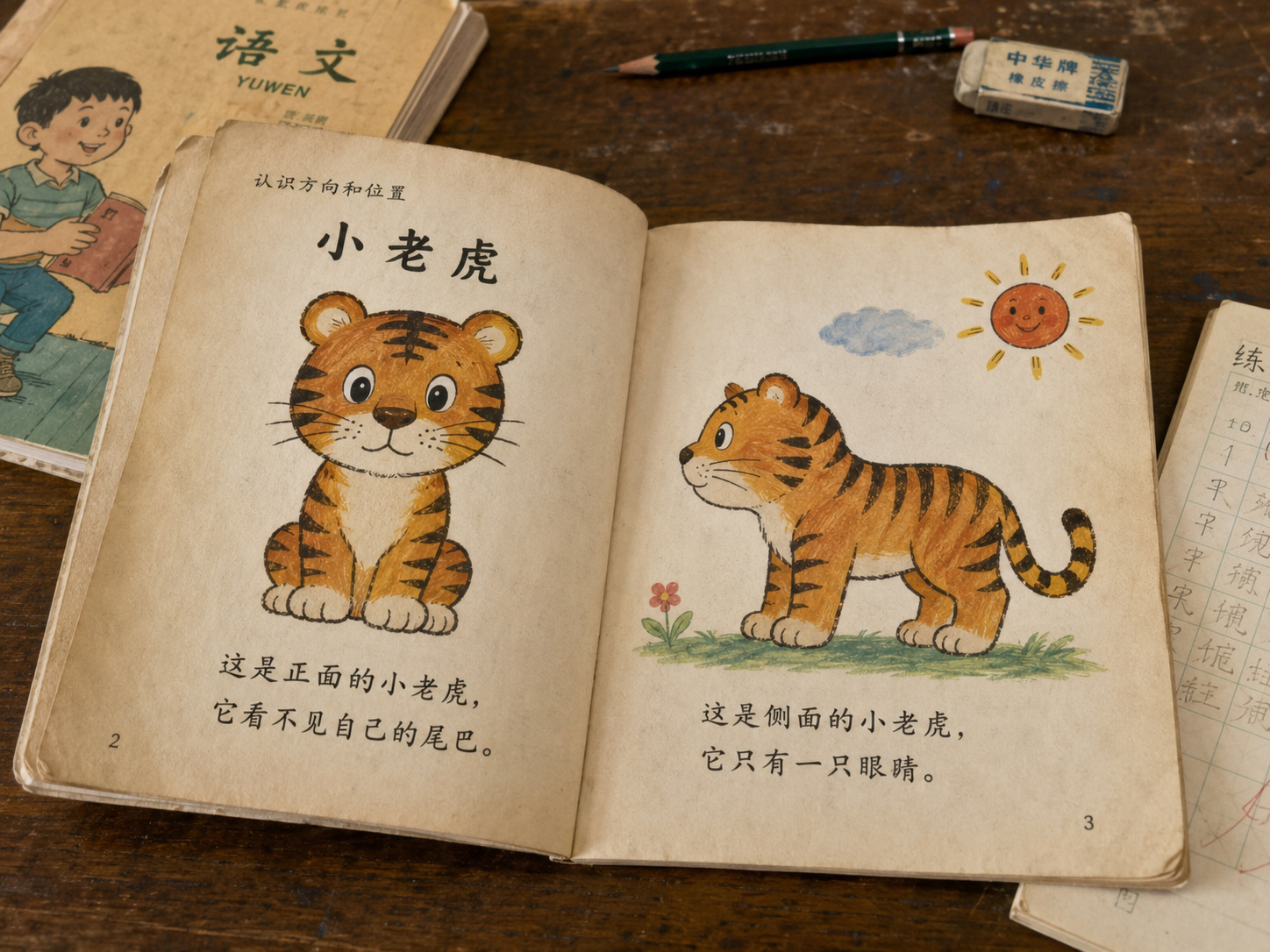 两只老虎的歌词终于解密了 原来是儿童空间启蒙课读物“一只没有眼睛，一只没有尾巴”