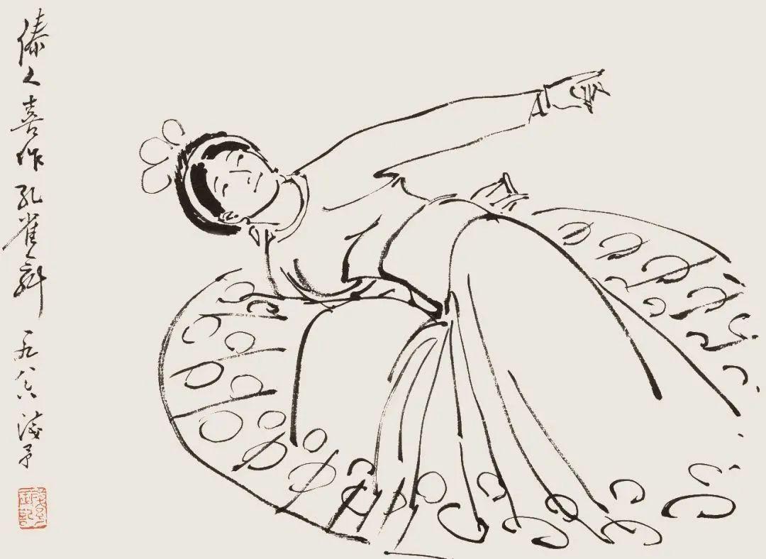 叶浅予笔下的《白描舞蹈人物》，简直把舞蹈的灵魂都画活了！
 
没有浓墨重彩，单靠