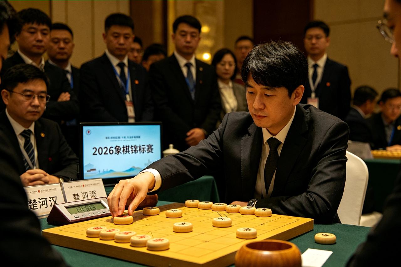 楚河汉界分疆土，落子无声定乾坤。
棋盘方寸藏谋略，步步推演见功底，攻守博弈之间尽
