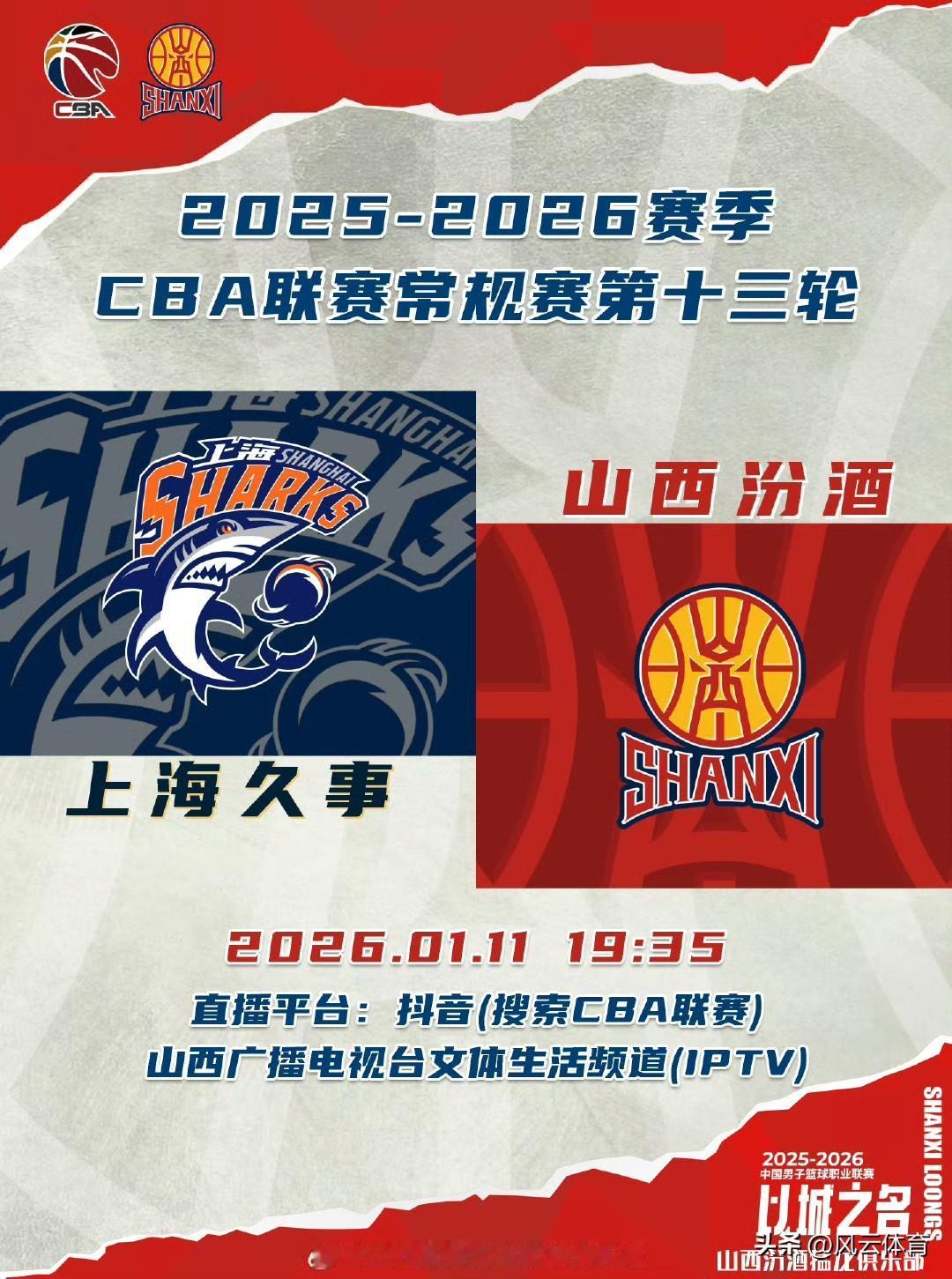 CBA上海VS山西前瞻：古德温、迪亚洛正面对抗！

北京时间1月11日晚，CBA