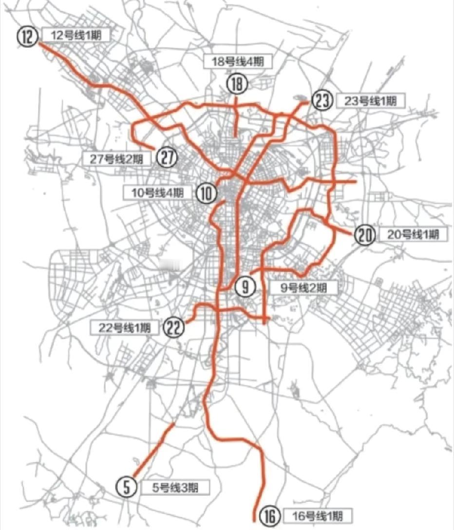 成都地铁五期规划，你最期待哪一条？
成都地铁五期规划，除了大家最期待的9号线、1