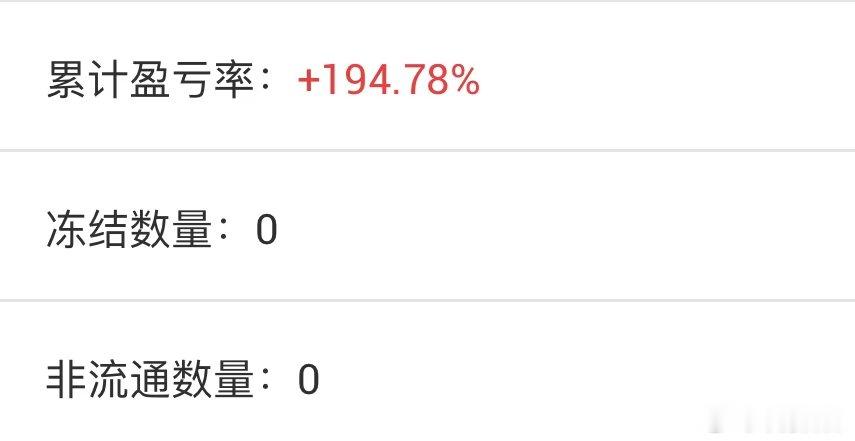 今天止盈完，明天继续等股灾进去！一年半，这支严格执行纪律，就能翻倍～其余的卖飞的