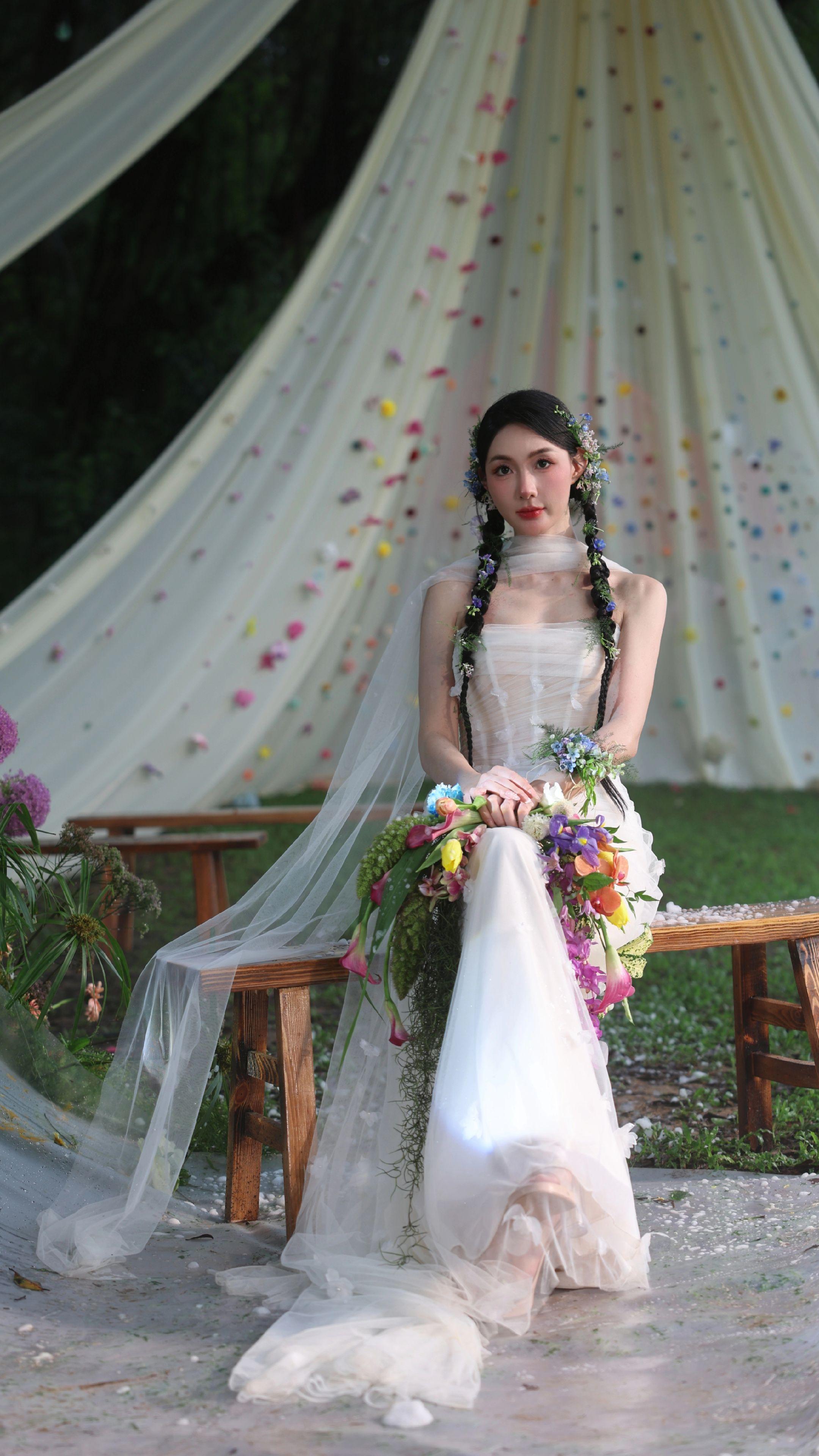 梦中的婚礼 高定礼服 舞台现场 人像写真