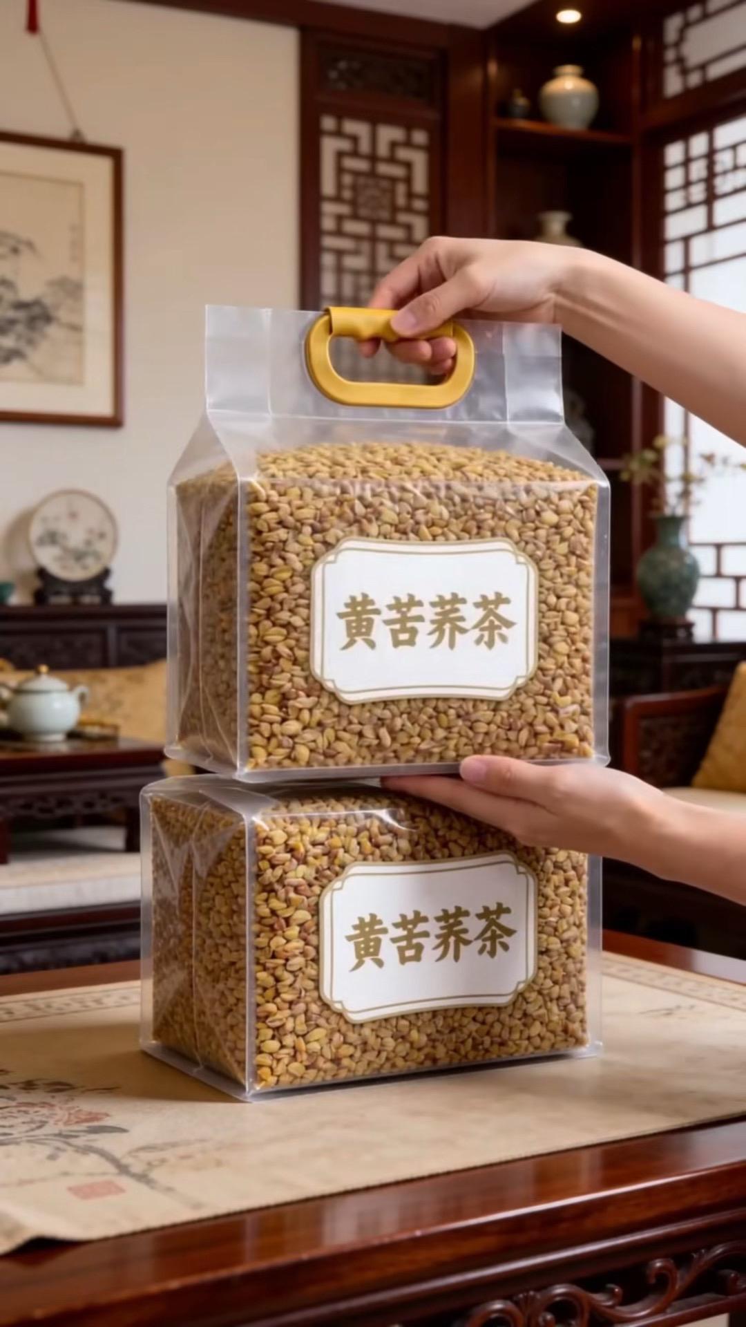 黄苦荞茶清香回甘，麦香浓郁，解腻又清爽，日常泡水超合适，好喝无负担，久...
