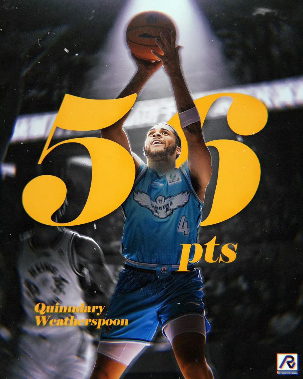 这场较量完全成了韦瑟斯庞的个人秀，得分就跟呼吸一样轻松。他不仅用超高命中率疯狂收