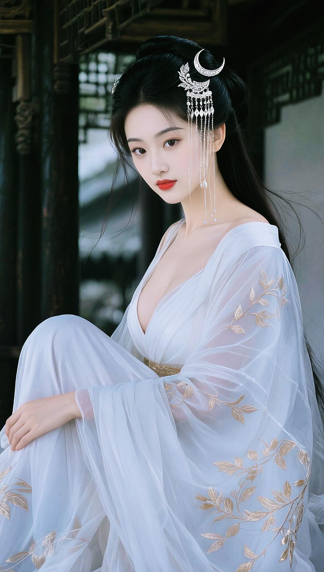 AI冷韵古风写真 抖音ai创作 古风写真 古风之美在于意境 古风妆造里的东方韵