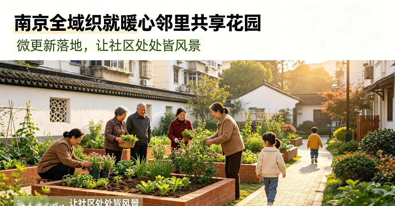 南京全域织就暖心邻里共享花园
微更新落地，让社区处处皆风景