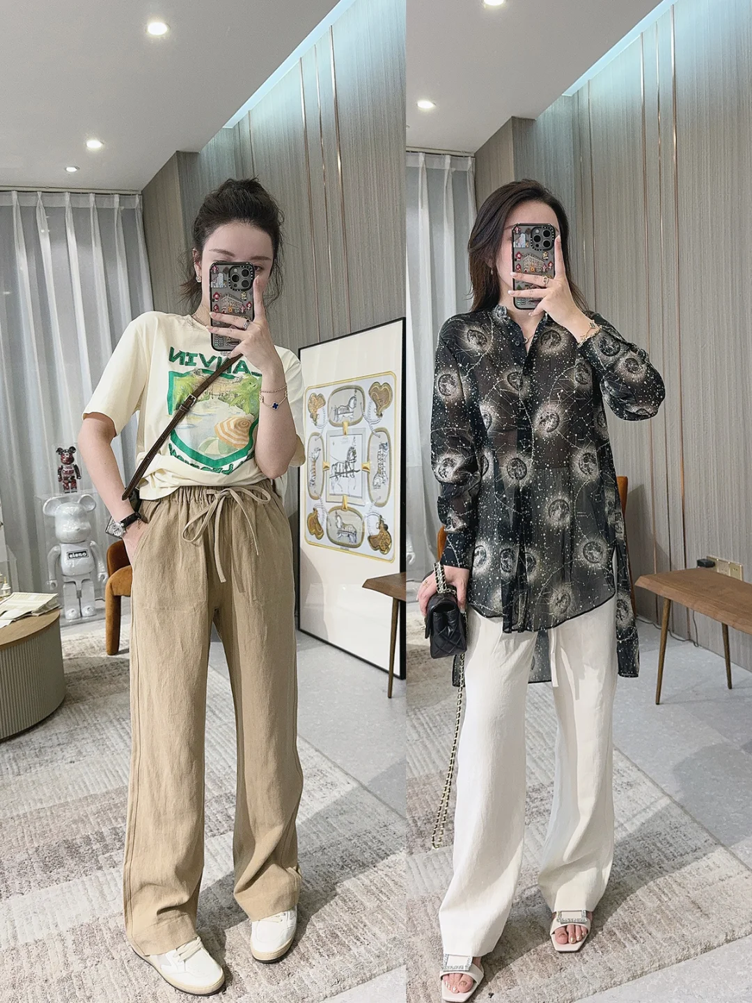 亚麻阔腿裤，还是那么百搭舒服