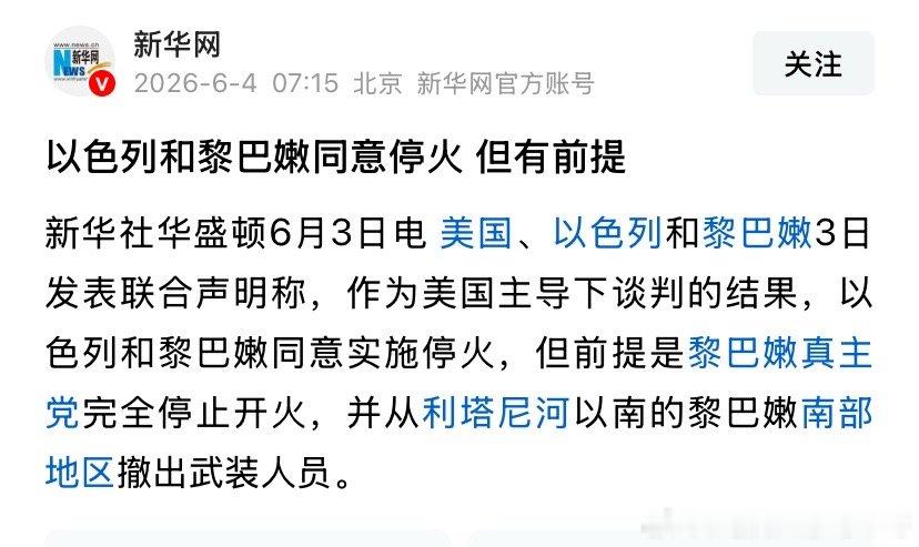 共同针对伊朗黎巴嫩政府和以色列政府代表，在美国的斡旋下达成协议，共同针对真主党，