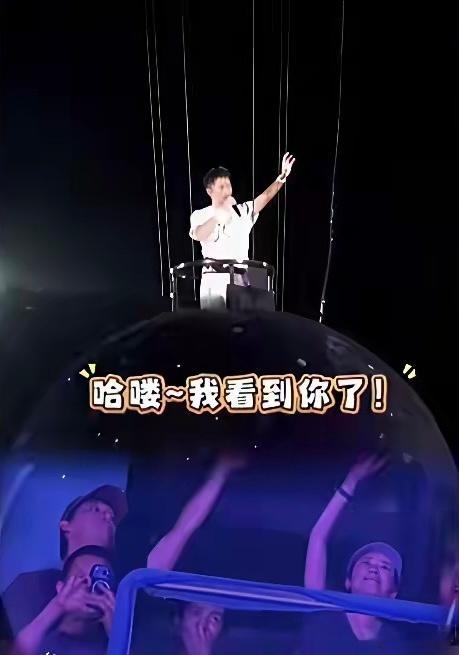 谢霆锋演唱会，王菲无疑是最大的看点当天王菲打扮简约低调，安安静静落座台下，像个怀