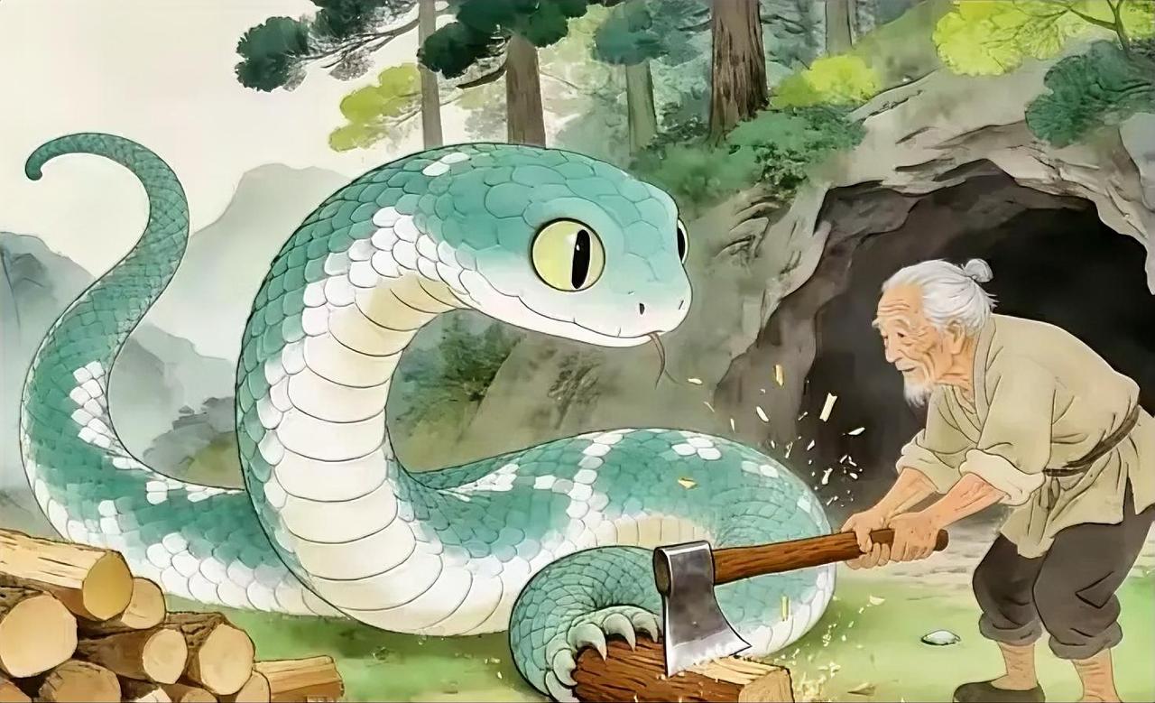 古代，采药郎救下一条白蛇，白蛇许他三世富贵。谁知第三世，采药郎家被满门抄斩。临刑