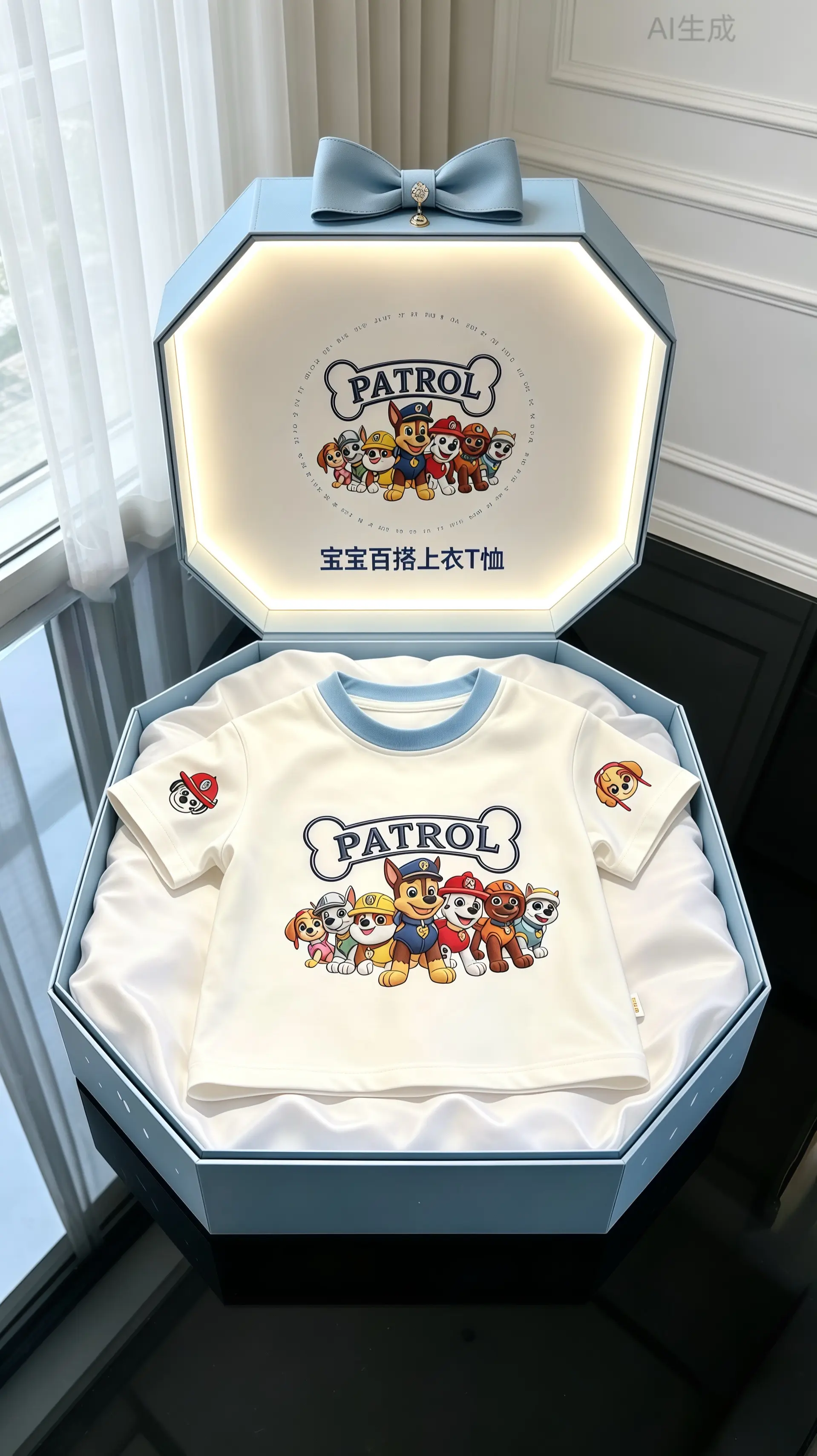 潮娃穿搭 男童穿搭 汪汪队短袖 短袖恤高品质童装