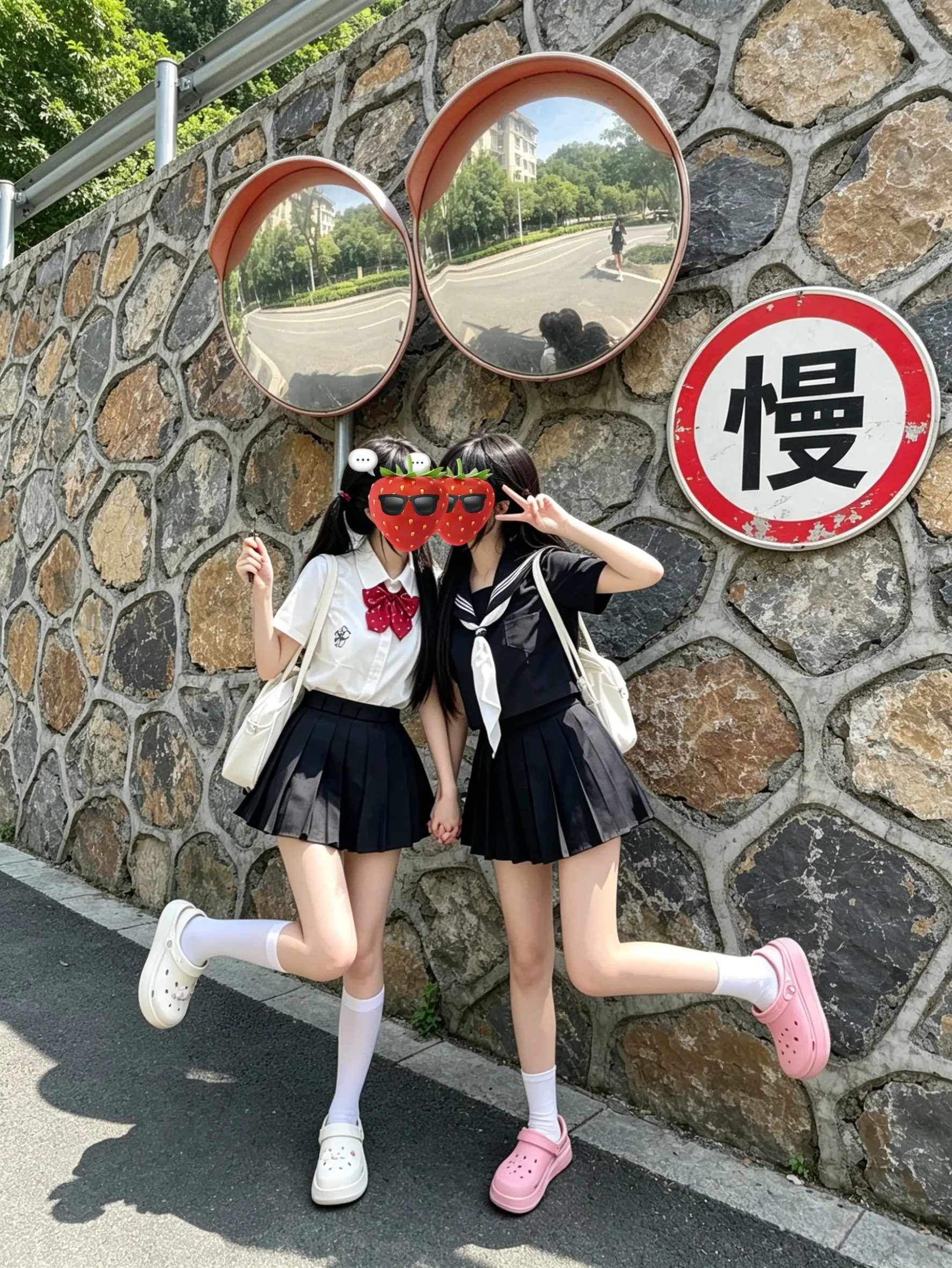 姐妹jk穿搭分享 闺蜜jk穿搭 甜妹闺蜜穿搭 校园出片 闺蜜jk制服写真