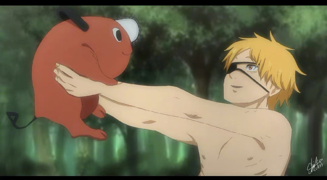 『电锯人』粉丝自制动画图  TWI.LaillNii ​​​