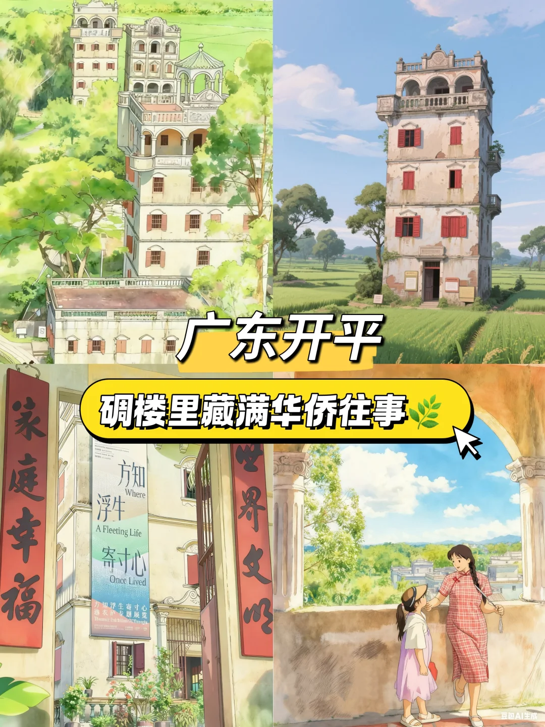 周末去开平‼️碉楼里读华侨往事（附玩法攻略）