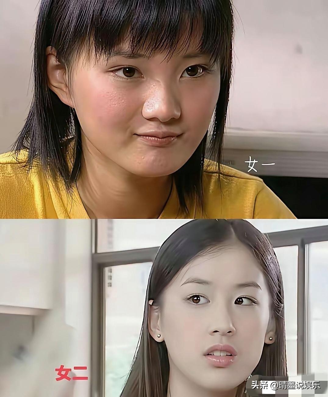 回看那些年台偶剧的奇葩选角，
女主角是清一色的路人甲，
而女二号是统一的大美女，