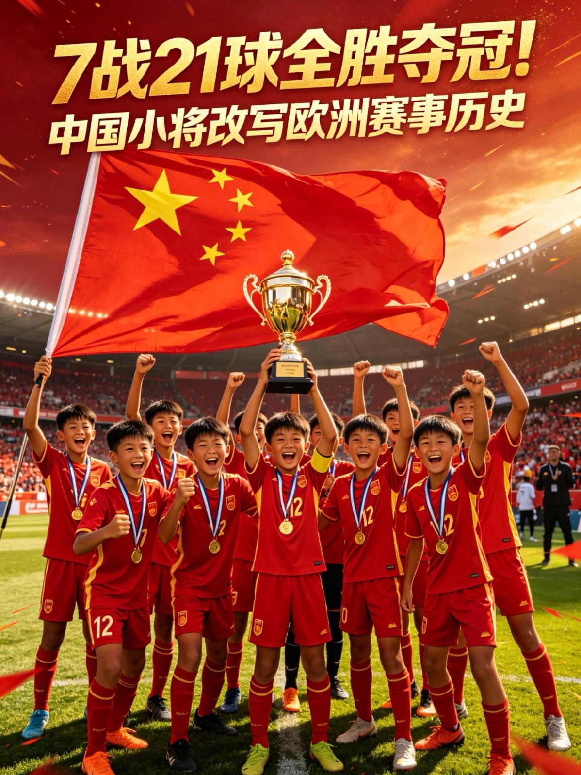 中国足球小将的夺冠意义何在足球小将拿下冠军，着实让人振奋。这群少年击败欧洲强队，