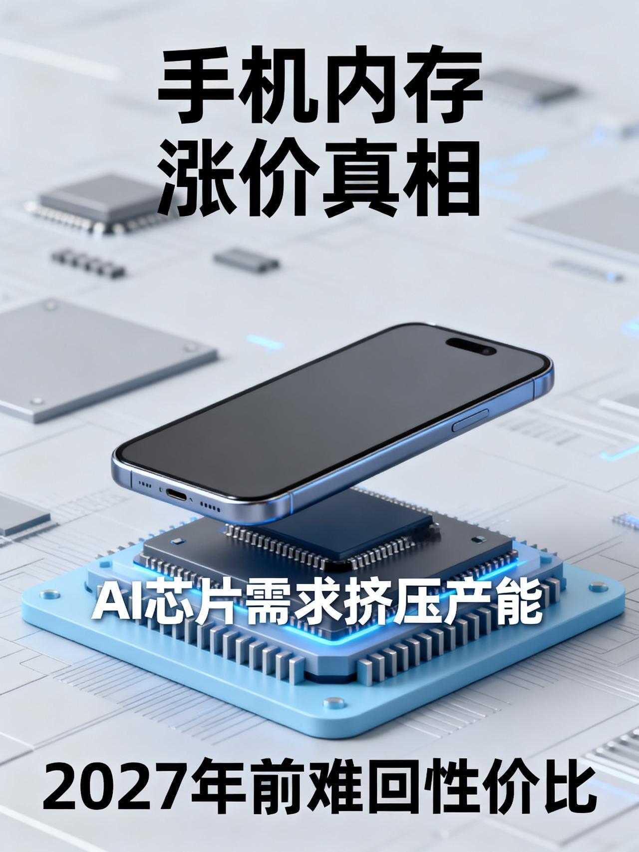 2027年手机涨价潮会缓解吗？
很少有人敢直接说透：最近半年手机内存价格直接翻倍