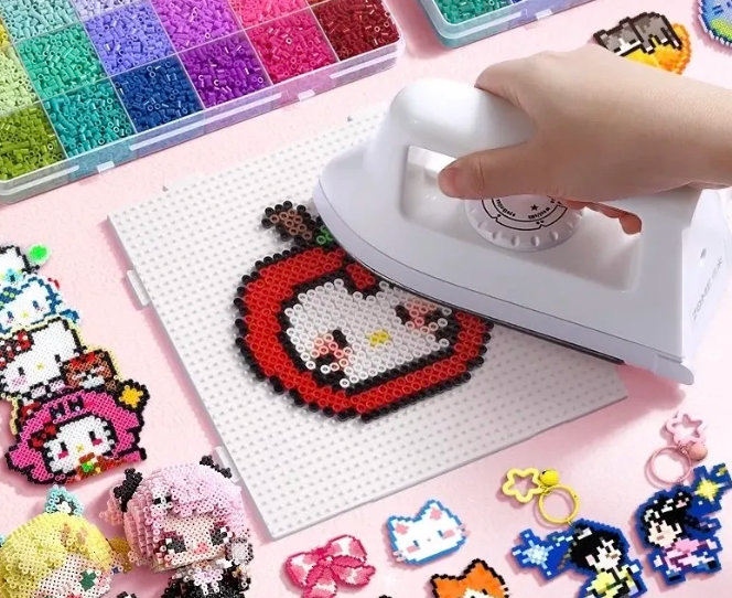 【劣质拼豆熨烫时或释放有毒气体】4月9日，女孩玩拼豆不幸触电离世引发热议，贵州贵