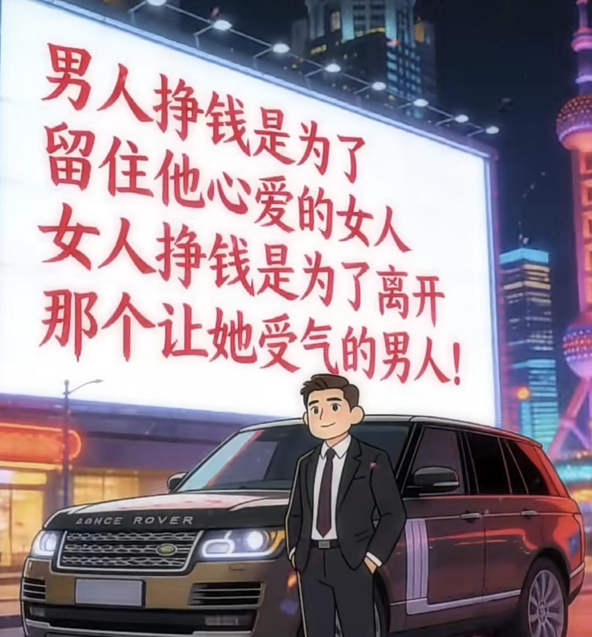 男人拼命挣钱，是想把心爱的女人留在身边；女人拼命挣钱，是想有一天能体面地离开那个