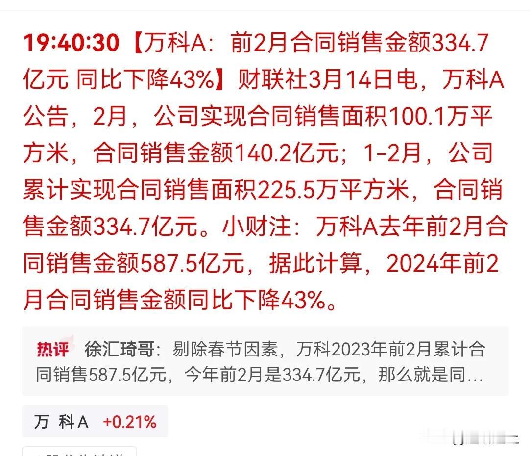 房产已经降低在经济发展中地位，同样的，未来也将回归居住属性，龙头万科业绩今年 1