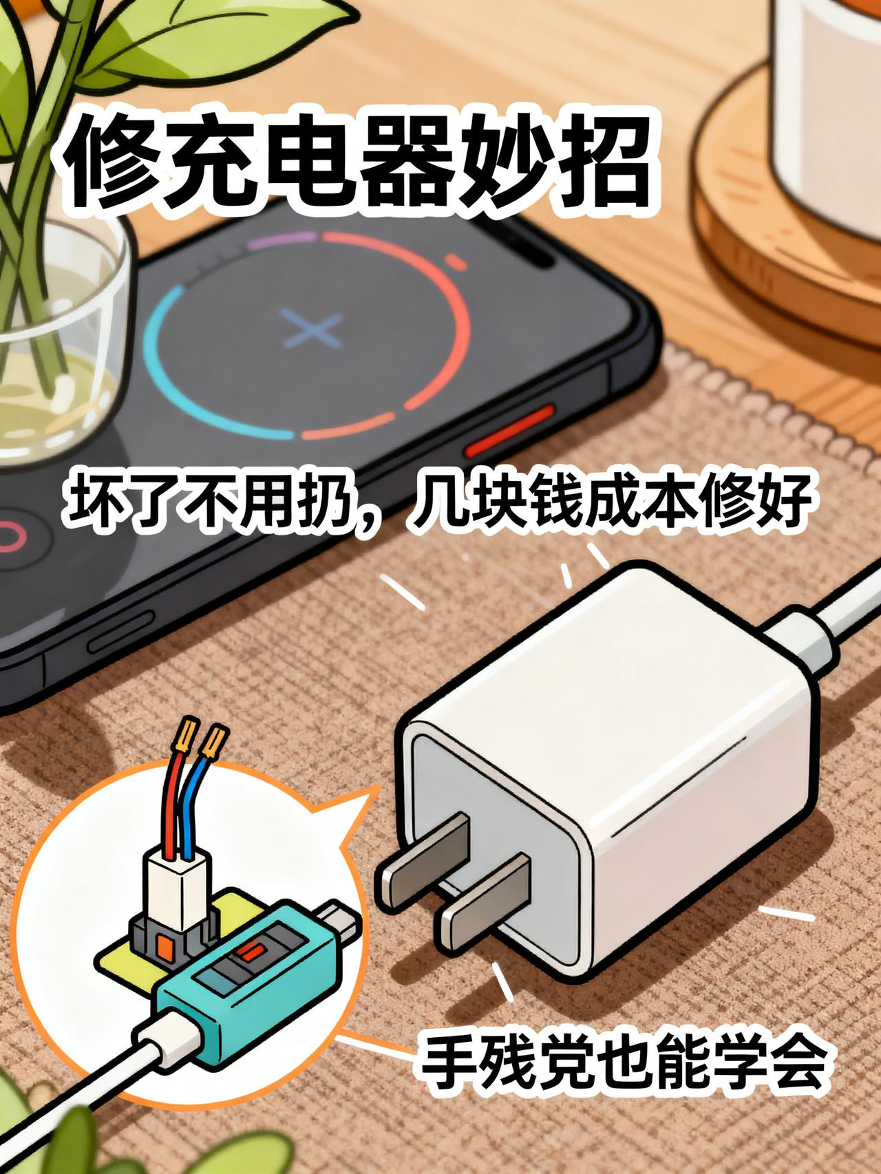 充电器坏了不用扔：大部分常见故障自己就能低成本修好
很多人家里的充电器出点小故障