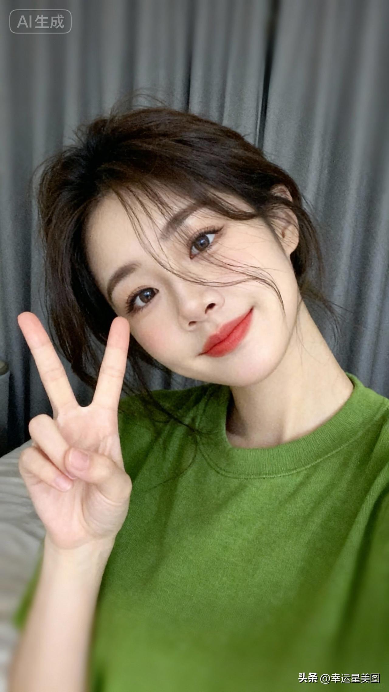 元气满满的一天，从微笑开始！😊💚✨