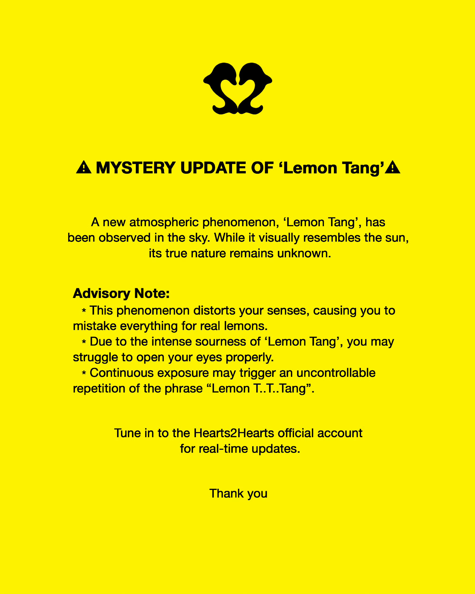 ⚠️ ‘lemontang’神秘更新 ⚠️天空中观测到了一种新的大气现象，‘柠檬