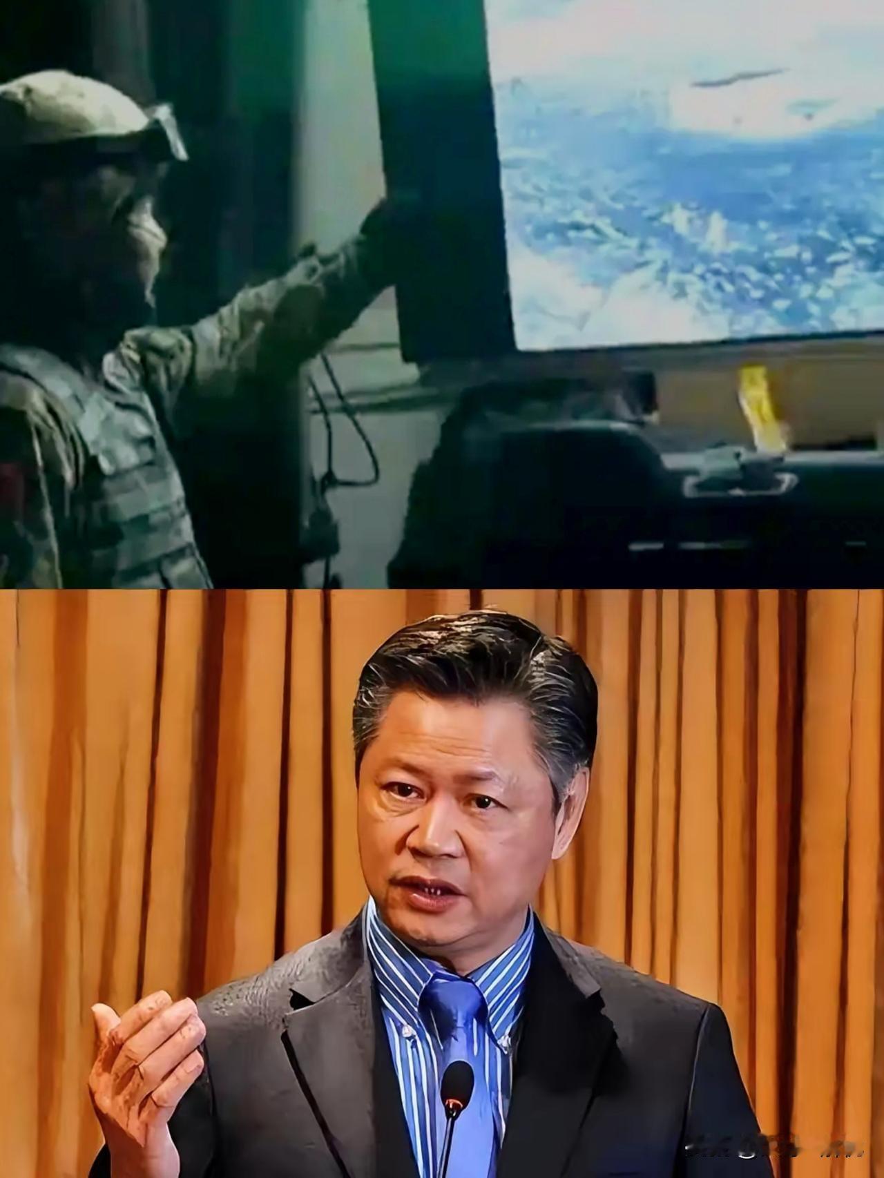 台湾时事评论员赖岳谦看了实战演练“斩首”画面后说：大陆早就具备“斩首”能力，能力