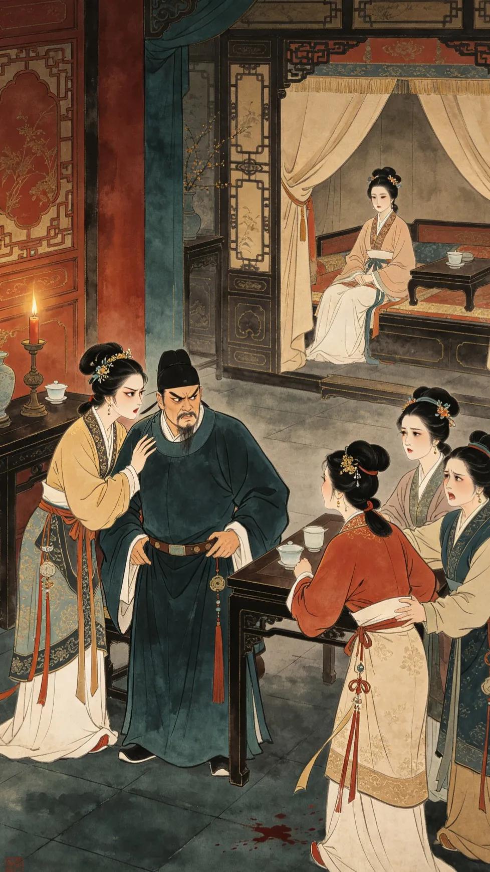 但凡激化家庭矛盾的都不是什么好鸟。李桂算是西门庆养的另一只宠物，但她是人，于是会