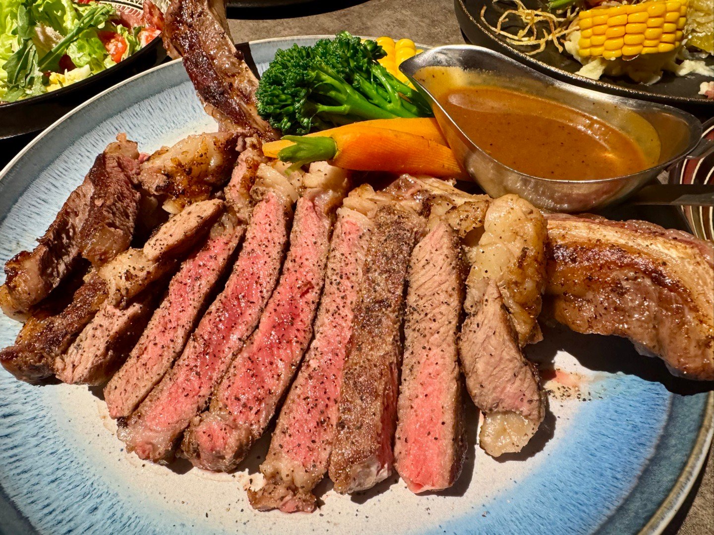 和分享一大份战斧🥩！🎄就就就就要吃肉！李楠说道李楠说道简单吃一口 北京