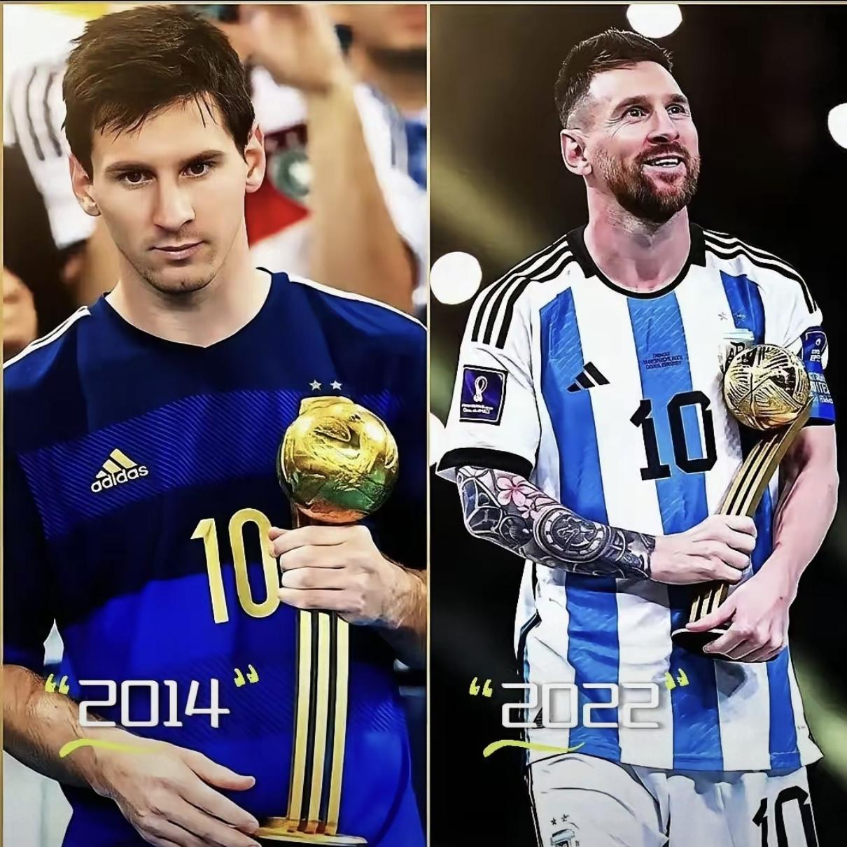 2014世界杯，阿根廷虽然获得亚军，但梅西却获得世界杯金球；2026世界杯，阿根