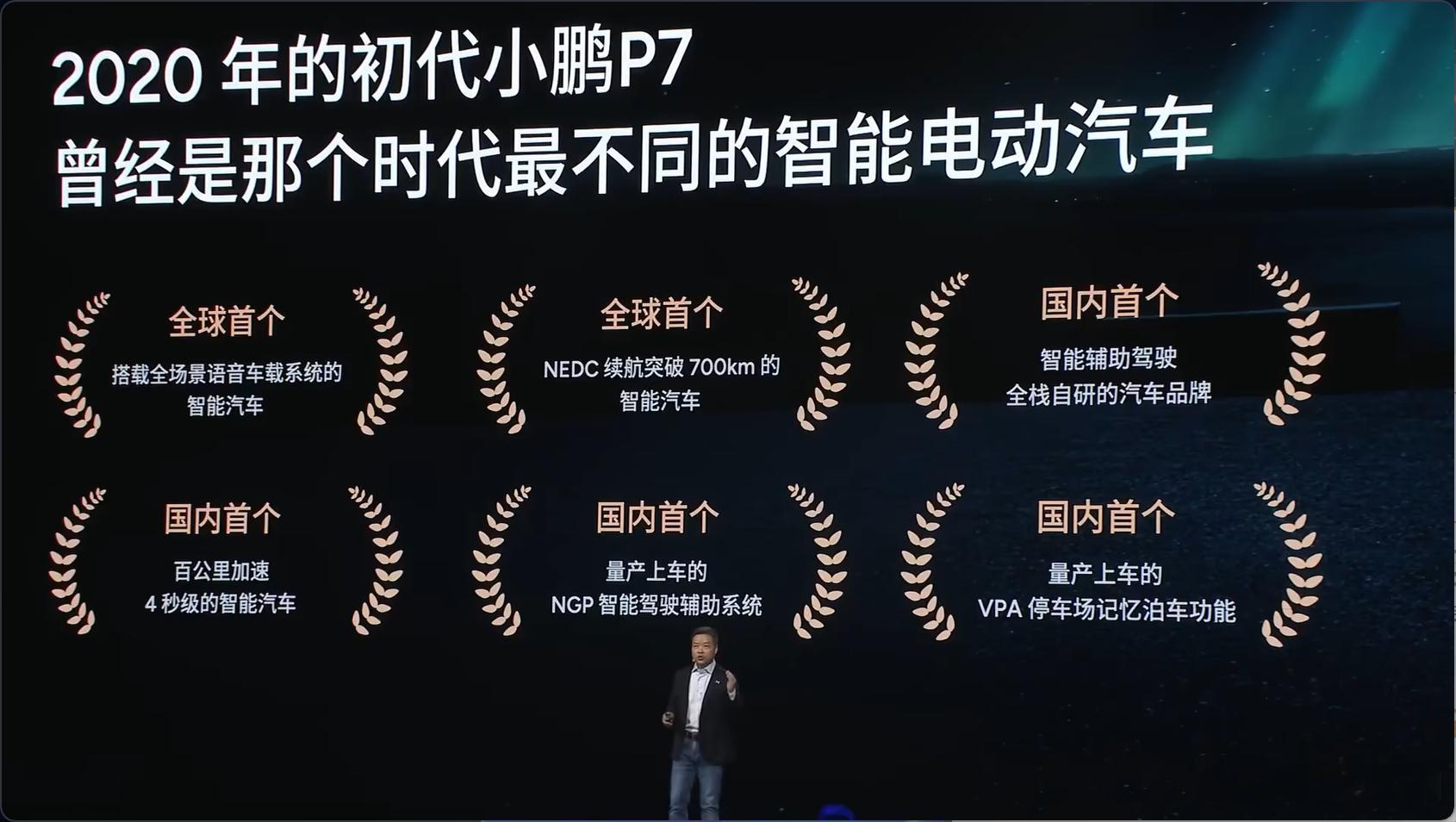 初代P7，确实是当年Model3为数不多的纯电竞争对手 ​​​