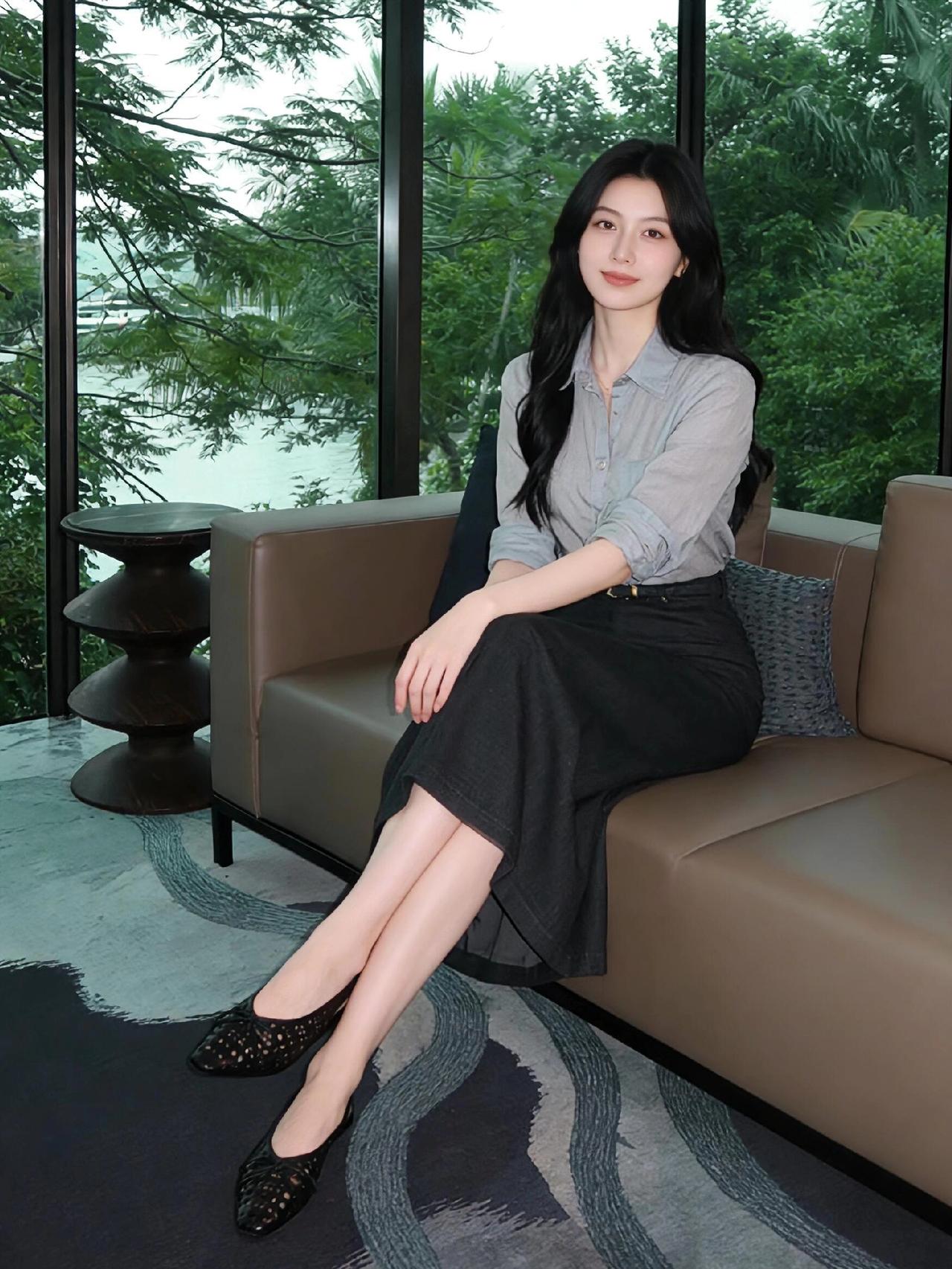 舒适轻松的职场穿搭风格，温柔甜美风~