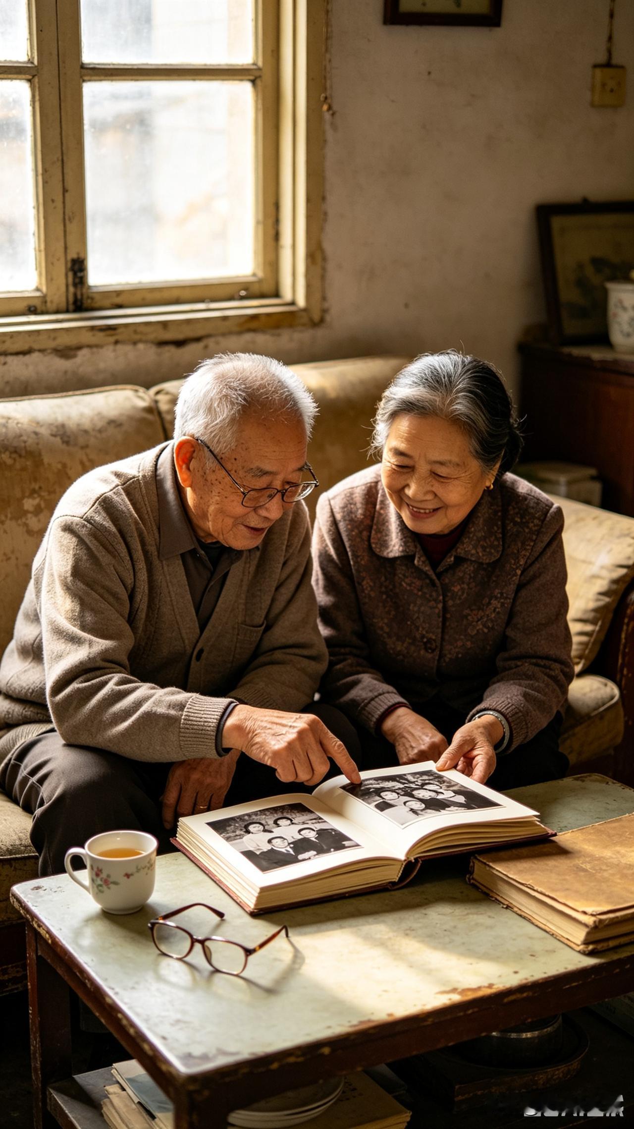 年轻时日子虽然清贫，但人与人之间人情味浓厚，邻里之间互帮互助，简单的物质就能带来